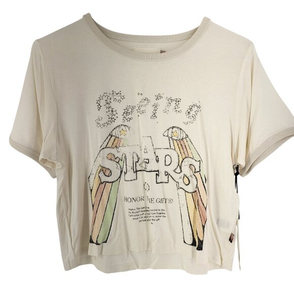 Honor The Gift Women's Cropped T-Shirt Short Sleeves XL Rayon Spandex 2-Pk NWT - Picture 10 of 15